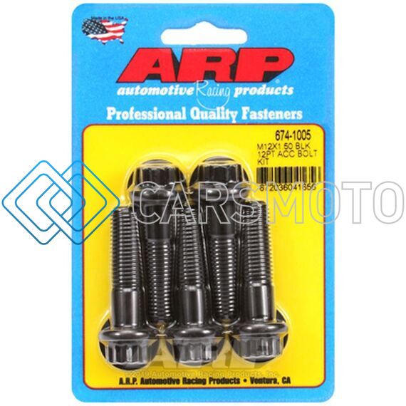 ARP 674-1005 M12 X 1.50 X 45 12PT BLACK OXIDE BOLTS