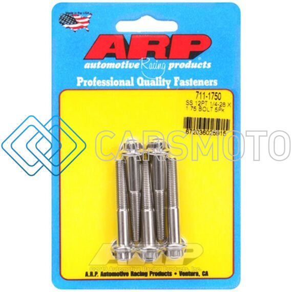 ARP 711-1750 1/4-28 X 1.750 12PT SS BOLTS