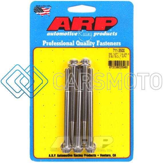 ARP 711-3500 1/4-28 X 3.500 12PT SS BOLTS