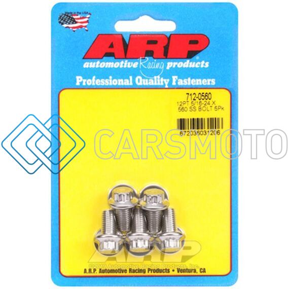 ARP 712-0560 5/16-24 X .560 12PT SS BOLTS