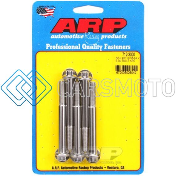 ARP 712-3000 5/16-24 X 3.000 12PT SS BOLTS
