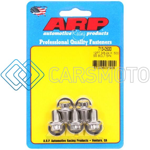 ARP 713-0500 3/8-24 X .500 12PT SS BOLTS