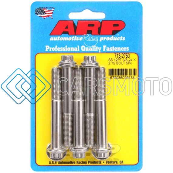 ARP 713-2750 3/8-24 X 2.750 12PT SS BOLTS
