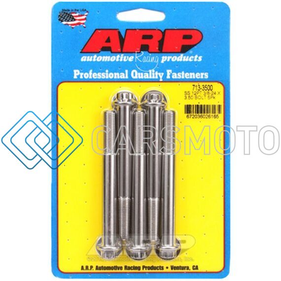 ARP 713-3500 3/8IN -24 X 3.500 12PT SS BOLTS (5/PKG)
