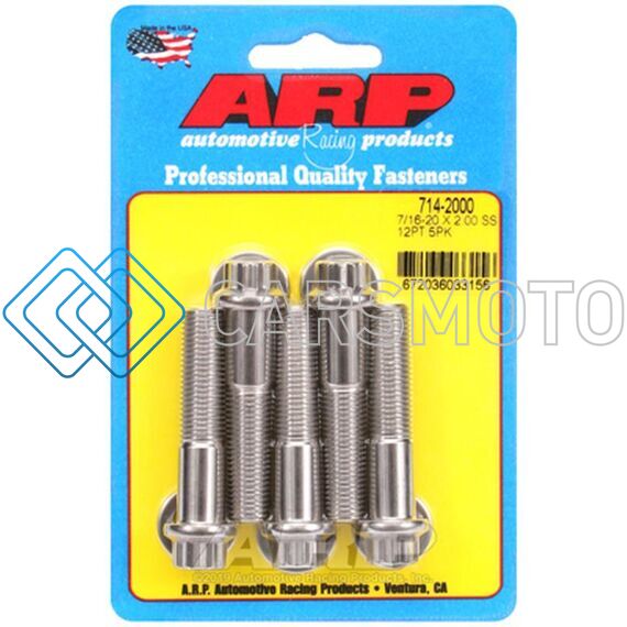 ARP 714-2000 7/16-20 X 2.000 12PT SS BOLTS