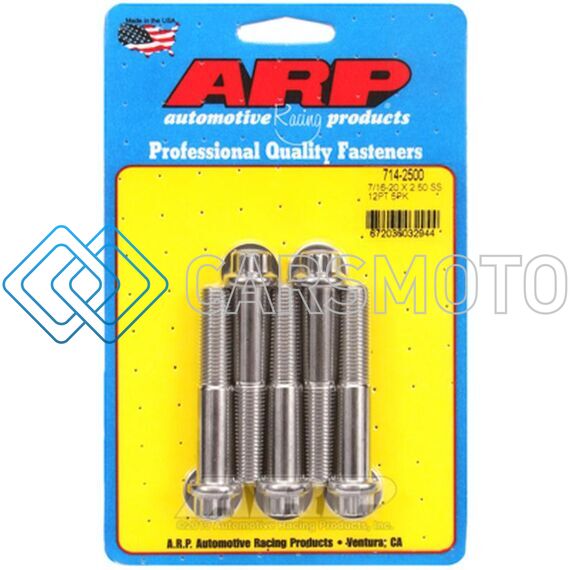 ARP 714-2500 7/16-20 X 2.500 12PT SS BOLTS