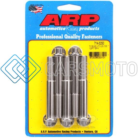 ARP 714-3250 7/16-20 X 3.250 12PT SS BOLTS