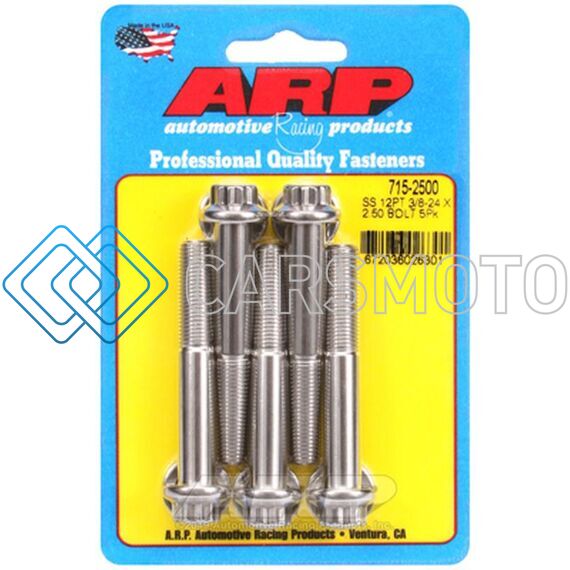 ARP 715-2500 3/8-24 X 2.500 12PT 7/16 WRENCHING SS BOLTS