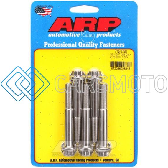 ARP 715-2750 3/8-24 X 2.750 12PT 7/16 WRENCHING SS BOLTS
