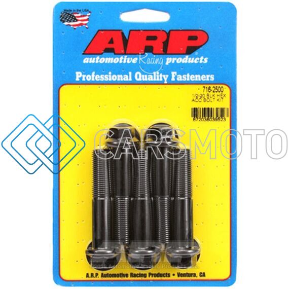 ARP 716-2500 1/2-20 IN. THREAD, 2.50 IN 8740 CHROMOLY BOLTS - SET OF 5