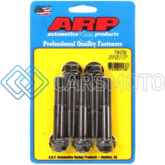 ARP 716-2750 1/2-20 IN. THREAD, 2.75 IN 8740 CHROMOLY BOLTS - SET OF 5