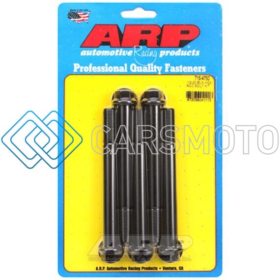 ARP 716-4750 1/2-20 X 4.750 HEX BLACK OXIDE BOLTS
