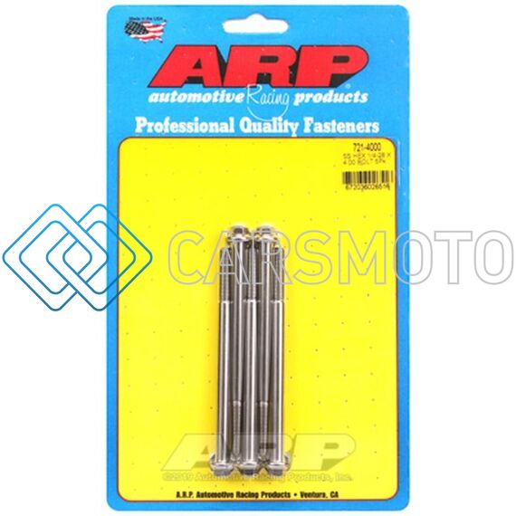ARP 721-4000 1/4-28 X 4.000 HEX SS BOLTS