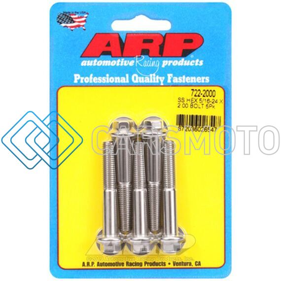 ARP 722-2000 5/16-24 X 2.000 HEX SS BOLTS