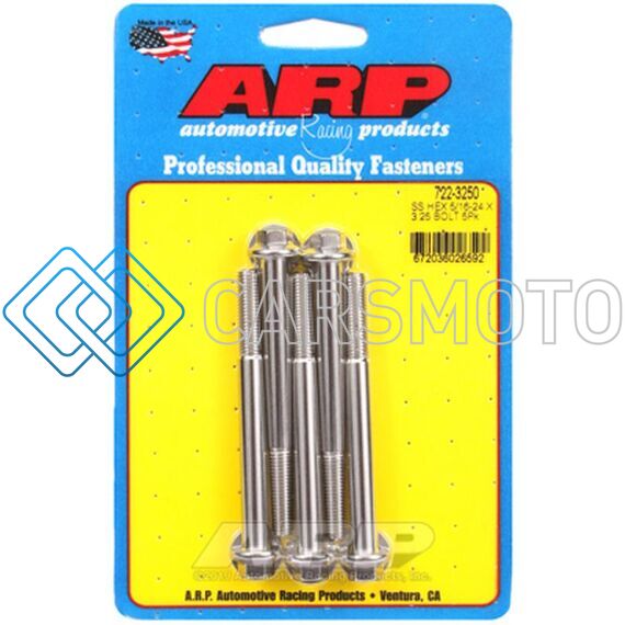 ARP 722-3250 5/16-24 X 3.250 HEX SS BOLTS