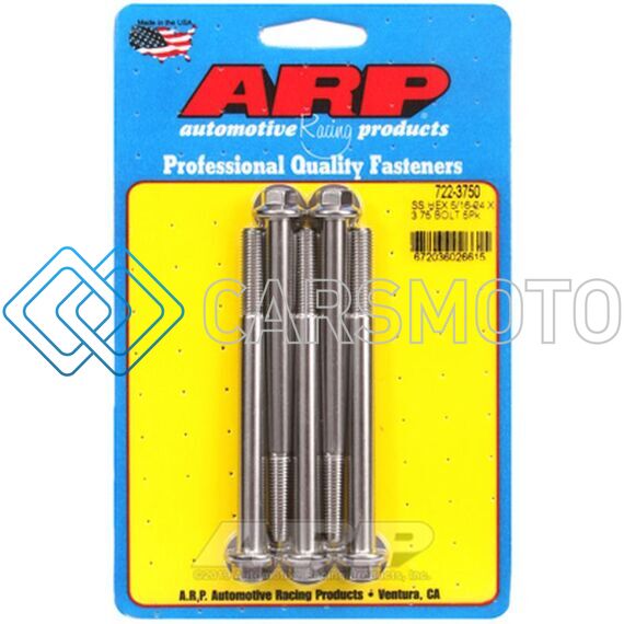 ARP 722-3750 5/16-24 X 3.750 HEX SS BOLTS