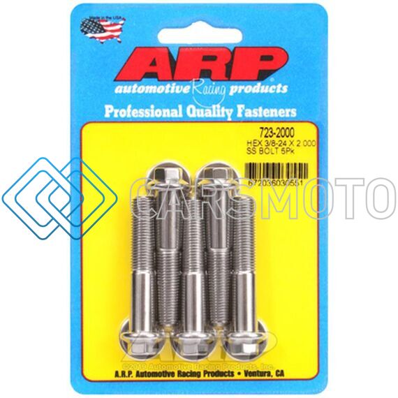 ARP 723-2000 3/8-24 X 2.000 HEX SS BOLTS