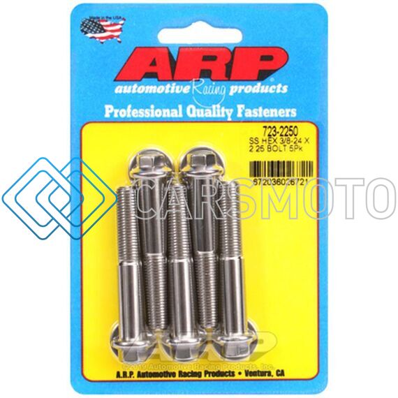 ARP 723-2250 3/8-24 X 2.250 HEX SS BOLTS