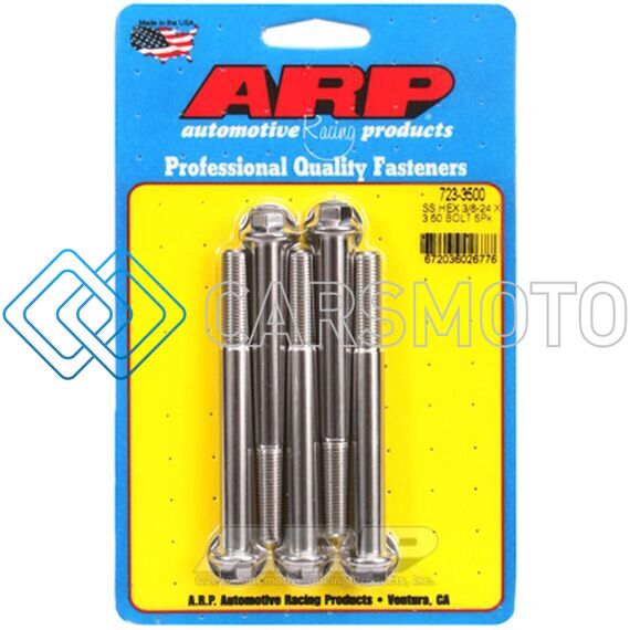 ARP 723-3500 3/8-24 X 3.500 HEX SS BOLTS