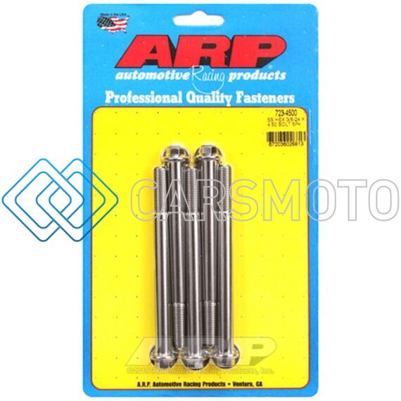 ARP 723-4500 3/8-24 X 4.500 HEX SS BOLTS