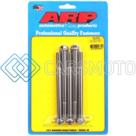 ARP 723-4750 3/8-24 X 4.750 HEX SS BOLTS