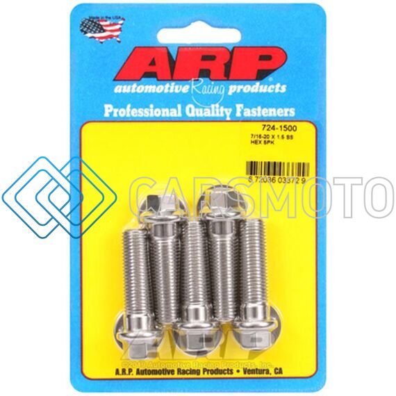 ARP 724-1500 7/16-20 X 1.500 HEX SS BOLTS