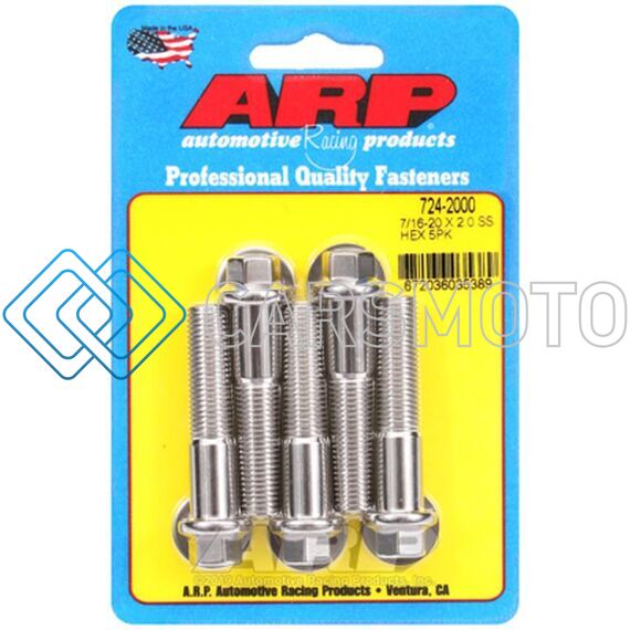 ARP 724-2000 7/16-20 X 2.000 HEX SS BOLTS