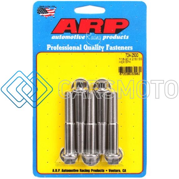 ARP 724-2500 7/16-20 X 2.500 HEX SS BOLTS