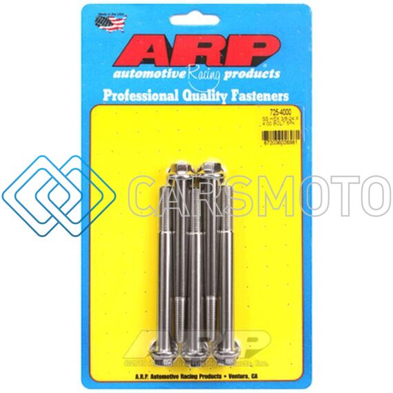 ARP 725-4000 3/8-24 X 4.000 HEX 7/16 WRENCHING SS BOLTS