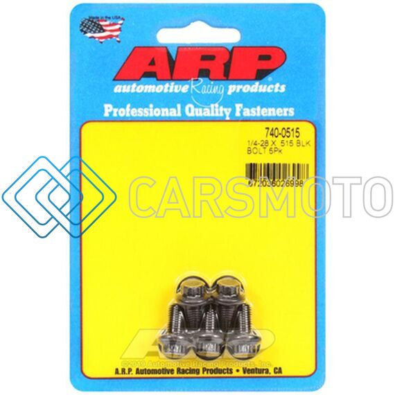 ARP 740-0515 1/4-28 X .515 12PT BLACK OXIDE BOLTS