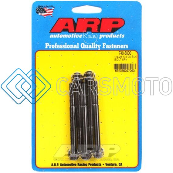 ARP 740-3000 1/4-28 X 3.000 12PT BLACK OXIDE BOLTS