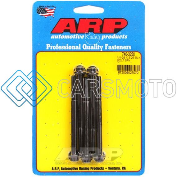 ARP 740-3250 1/4-28 X 3.250 12PT BLACK OXIDE BOLTS