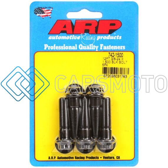 ARP 742-1500 3/8-24 X 1.500 12PT BLACK OXIDE BOLTS