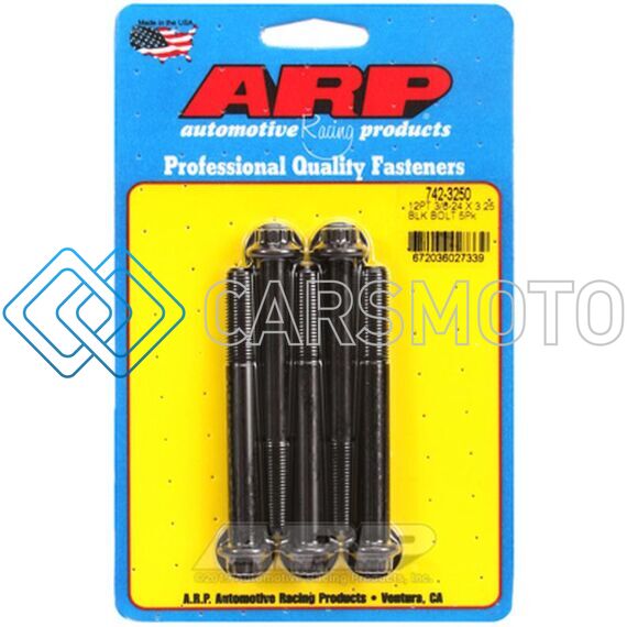 ARP 742-3250 3/8-24 X 3.250 12PT BLACK OXIDE BOLTS