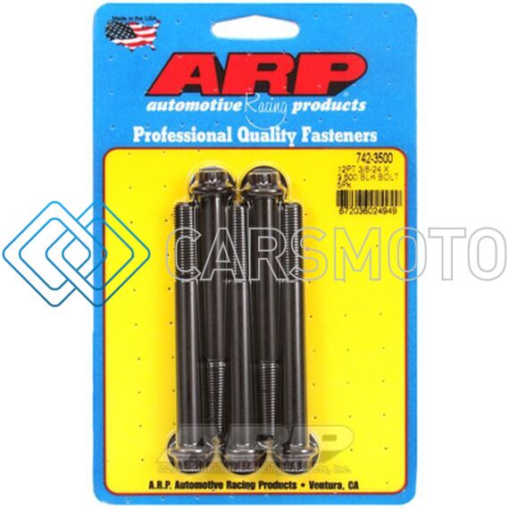 ARP 742-3500 3/8-24 X 3.500 12PT BLACK OXIDE BOLTS