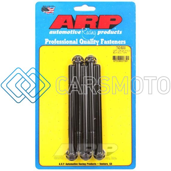 ARP 742-5000 3/8-24 X 5.000 12PT BLACK OXIDE BOLTS