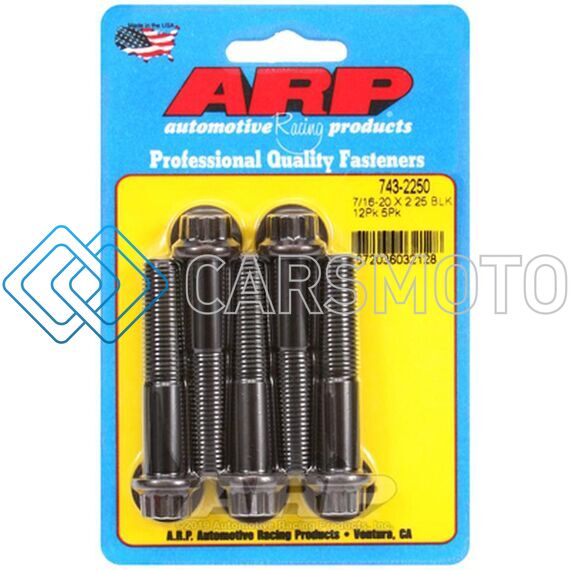 ARP 743-2250 7/16-20 X 2.250 12PT BLACK OXIDE BOLTS