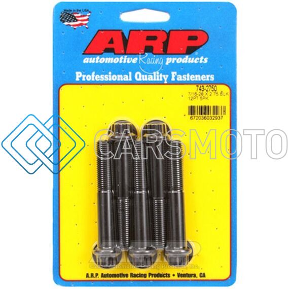 ARP 743-2750 7/16-20 X 2.750 12PT BLACK OXIDE BOLTS
