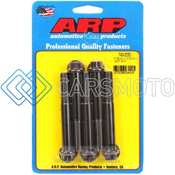 ARP 743-3250 7/16-20 X 3.250 12PT BLACK OXIDE BOLTS