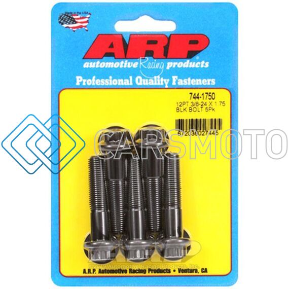 ARP 744-1750 3/8-24 X 1.750 12PT 7/16 WRENCHING BLACK OXIDE BOLTS
