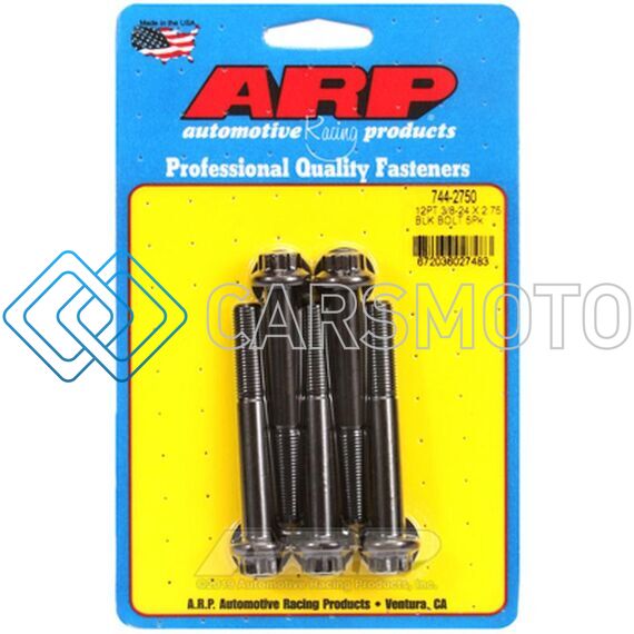ARP 744-2750 3/8-24 X 2.750 12PT 7/16 WRENCHING BLACK OXIDE BOLTS