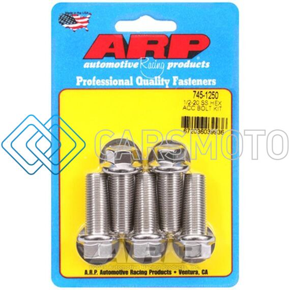 ARP 745-1250 1/2-20 X 1.250 HEX SS BOLTS