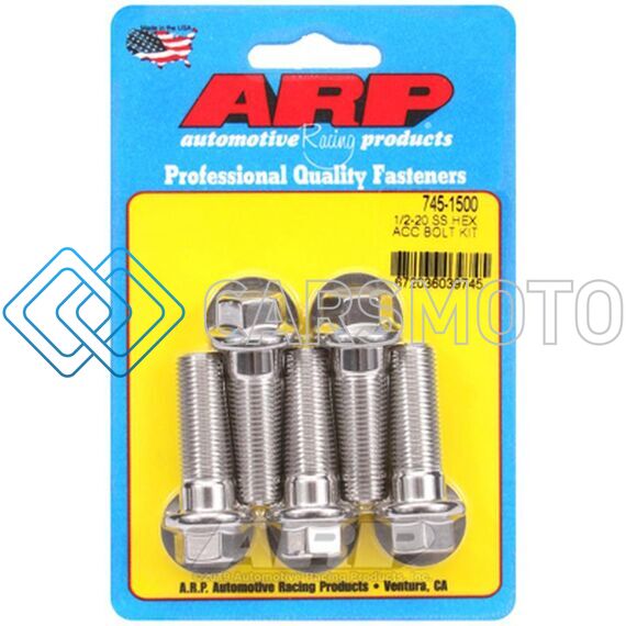 ARP 745-1500 1/2-20 X 1.500 HEX SS BOLTS
