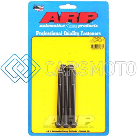ARP 750-3750 1/4-28 X 3.750 HEX BLACK OXIDE BOLTS