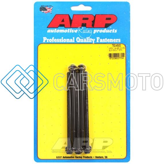 ARP 750-4500 1/4-28 X 4.500 HEX BLACK OXIDE BOLTS