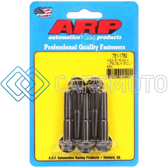 ARP 751-1750 5/16-24 IN. RH THREAD, 1.750 IN HEX HEAD BOLTS - SET OF 5
