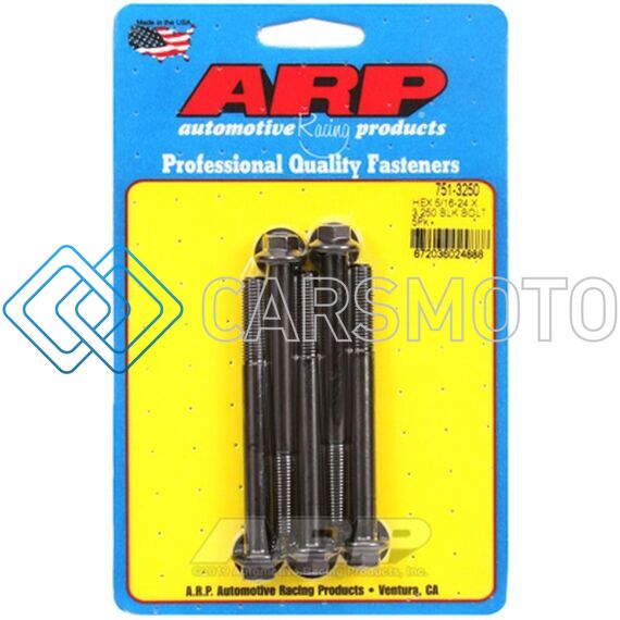 ARP 751-3250 5/16-24 X 3.250 HEX BLACK OXIDE BOLTS