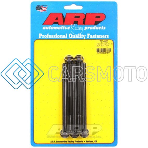 ARP 751-4500 5/16-24 X 4.500 HEX BLACK OXIDE BOLTS