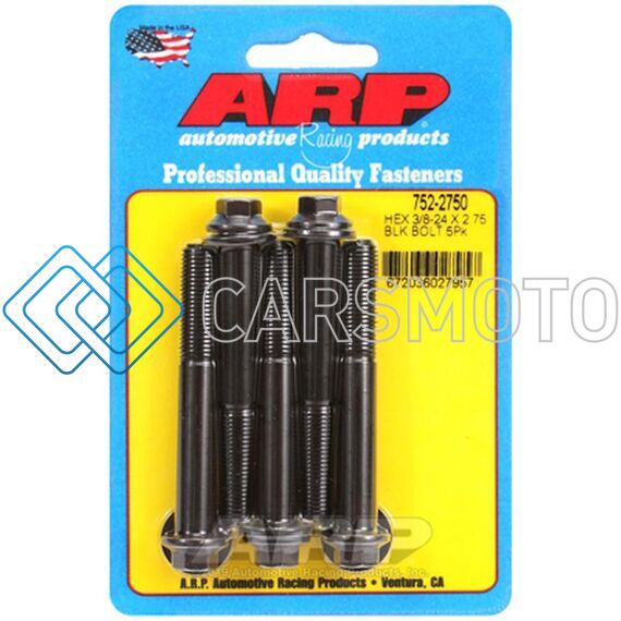 ARP 752-2750 3/8-24 X 2.750 HEX BLACK OXIDE BOLTS