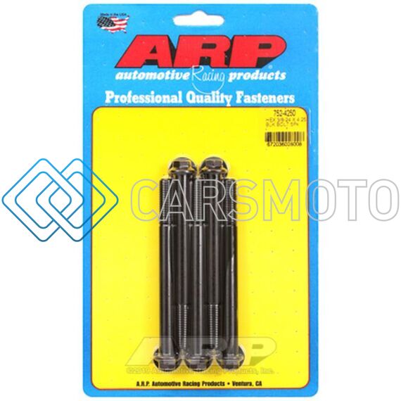 ARP 752-4250 3/8-24 X 4.250 HEX BLACK OXIDE BOLTS